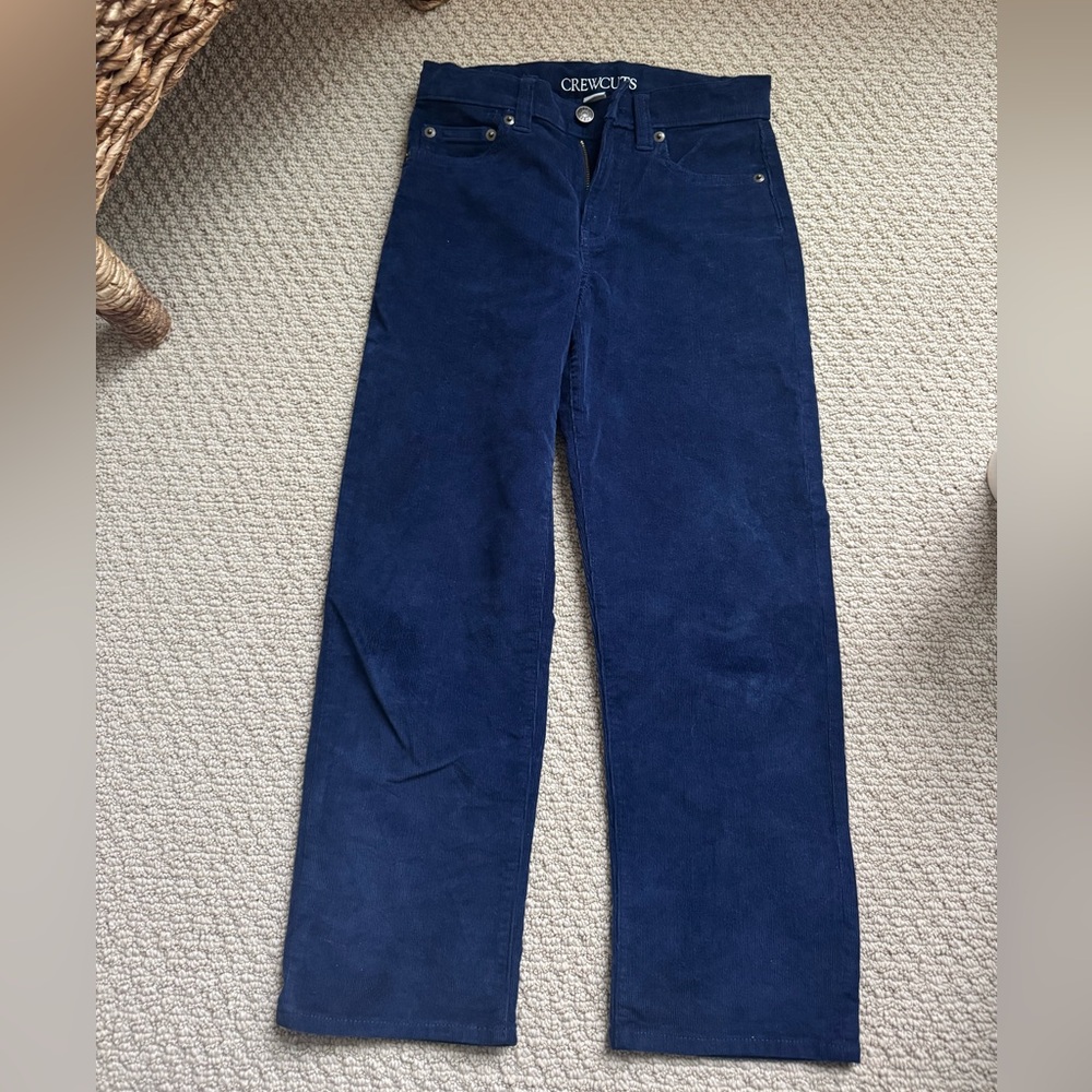 Crewcuts Boys Deep Blue Straight Leg Corduroy